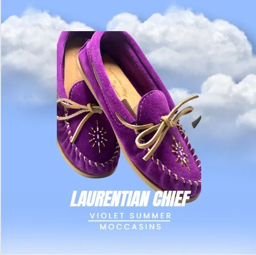 20 % Off Ladies Violet Moccasins - Size 10 Only Laurentian Chief Violet
