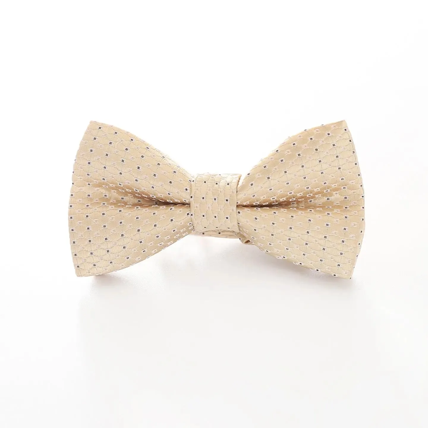 Boys' Patterned Bowtie - Champagne Jacquard