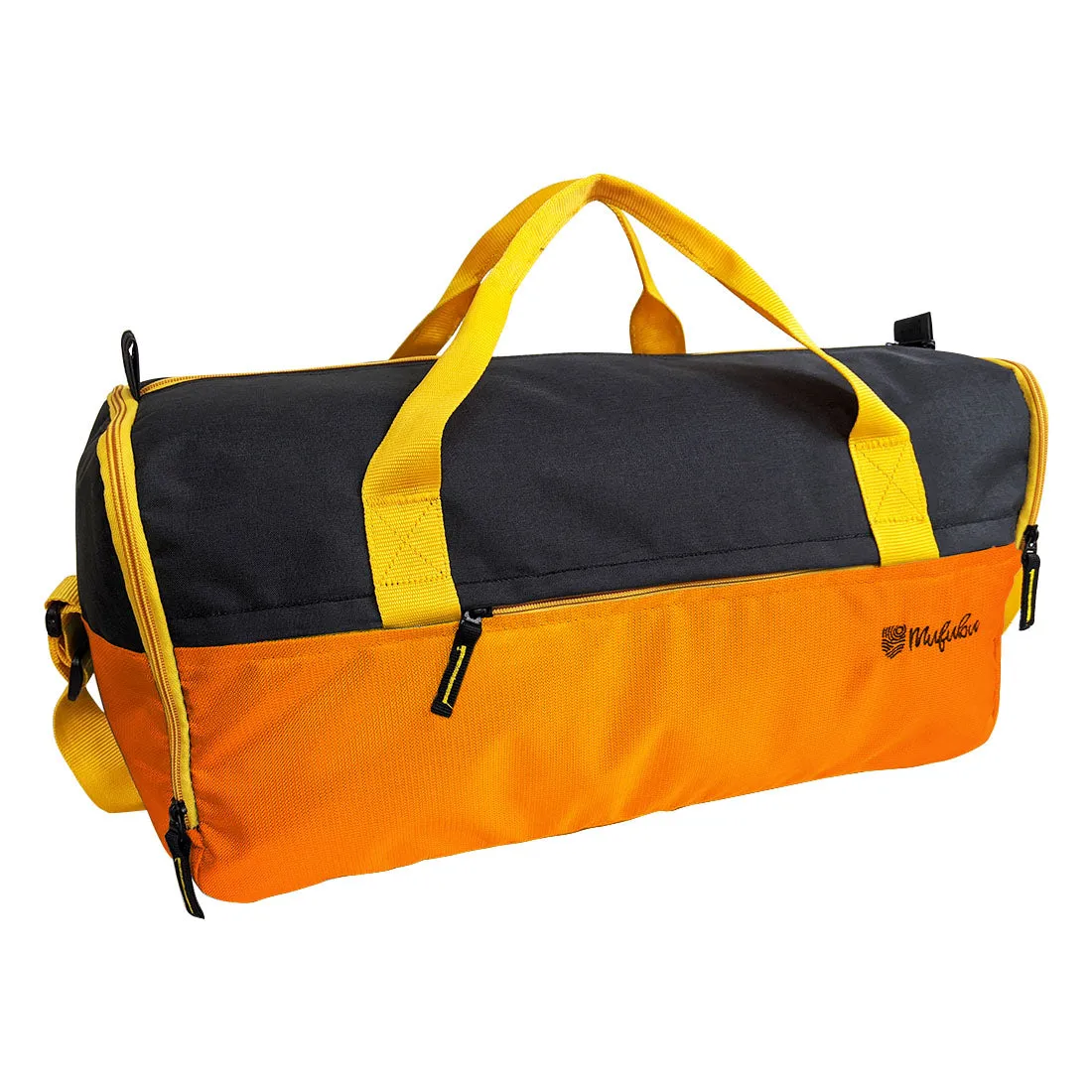 Buddys Duffle Gym Bag 32 Ltr - Orange & Black