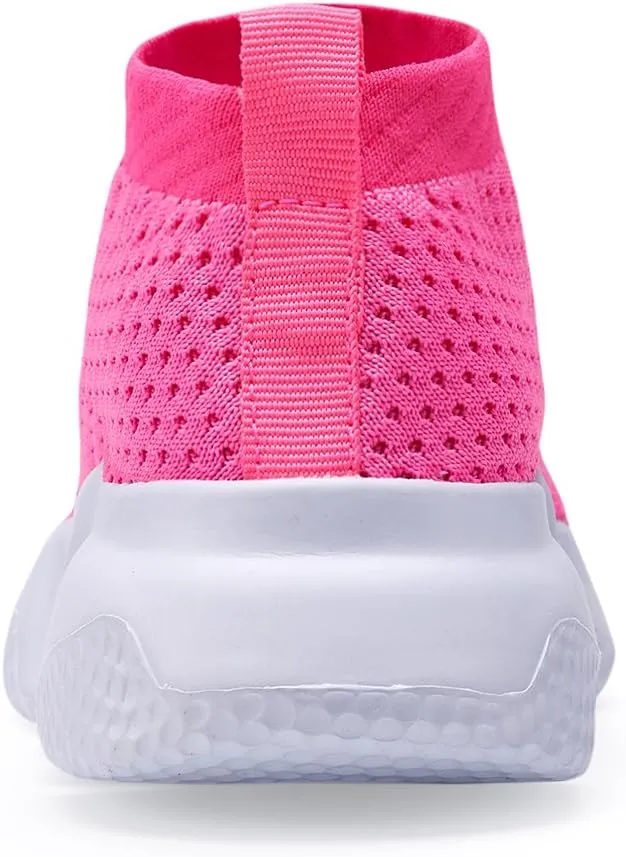 Casbeam Boys and Girls Breathable Lightweight Fashion Casual Sports Walking Shoes Running Sneakers High Top (Toddler/Little Kid Bib Kid)