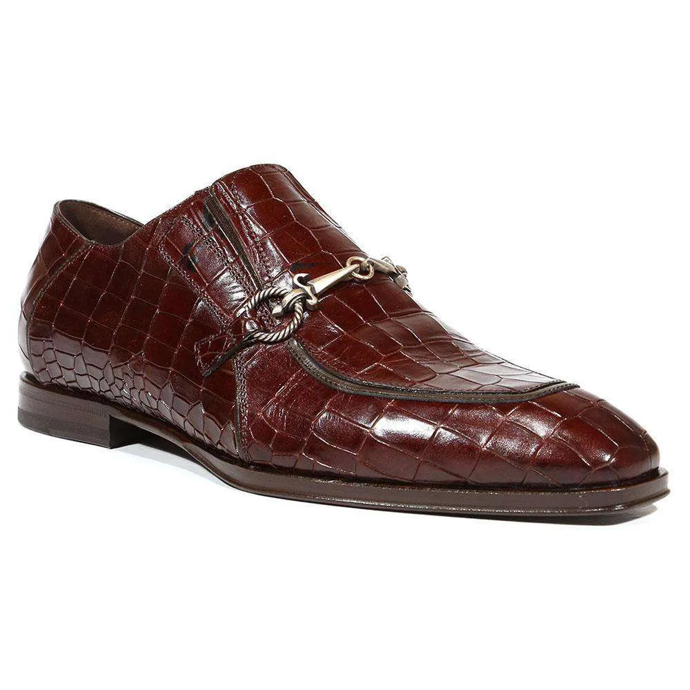 Cesare Paciotti Luxury Italian Men's Designer Shoes Cocco Lux T Moro Brown Loafers (CPM5003)