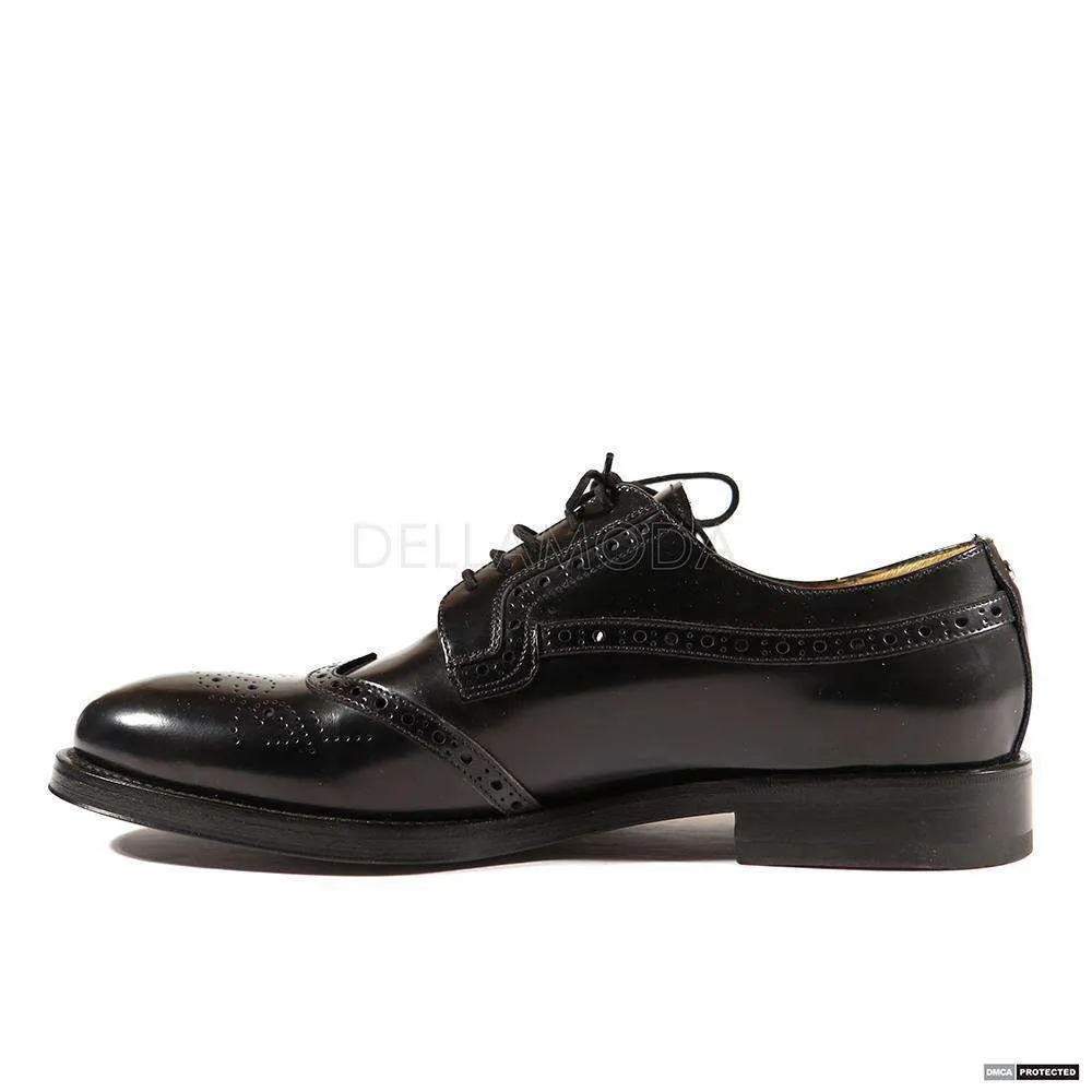 Cesare Paciotti Luxury Italian Men's Italian Baioh Black Oxfords (CPM4008)