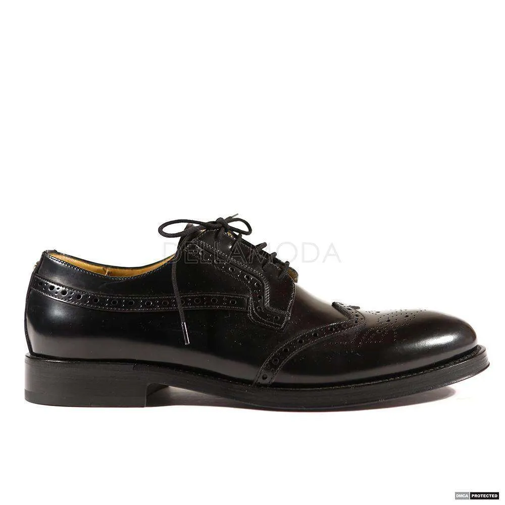 Cesare Paciotti Luxury Italian Men's Italian Baioh Black Oxfords (CPM4008)