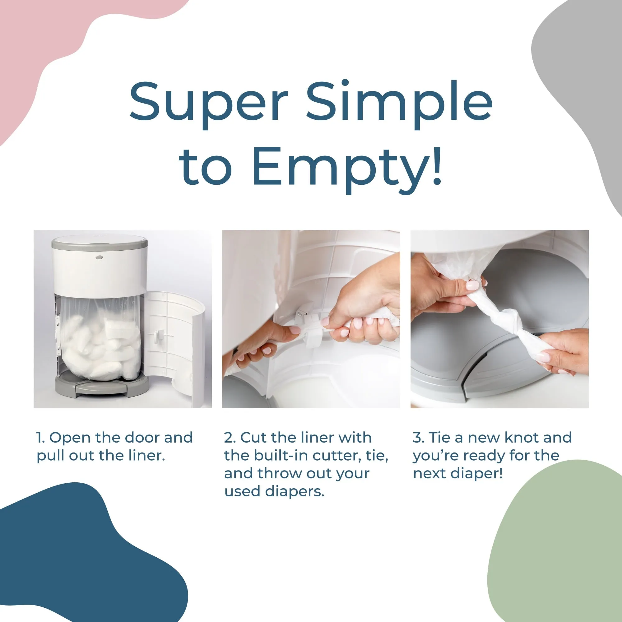 Dekor Mini Diaper Pail Refills | 2 Count