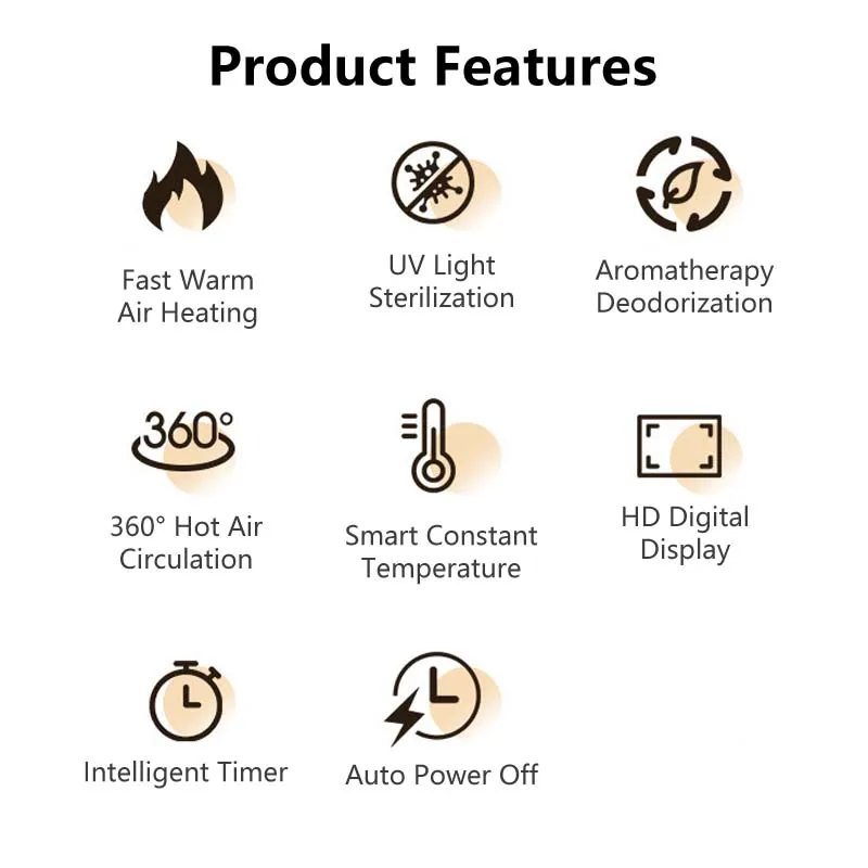 Fast Shoes Dryer Portable Electric Shoe Heater Sterilizer Sports Shoe Socks Clothes Dryer Dehumdifier