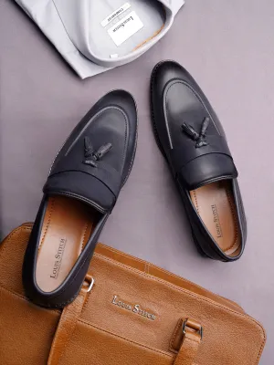Federal Blue Tassel Style Comfortable Moccasins for Men