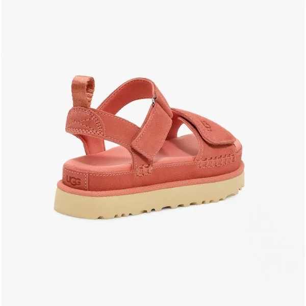 GOLDENSTAR Ladies Suede Platform Sandals Clay Pot