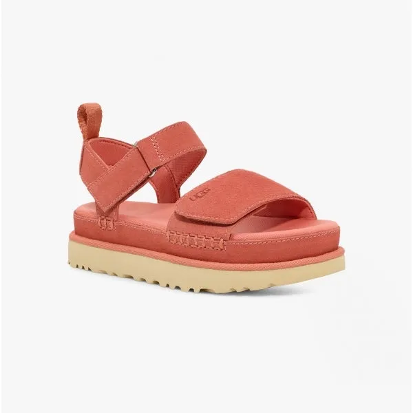 GOLDENSTAR Ladies Suede Platform Sandals Clay Pot