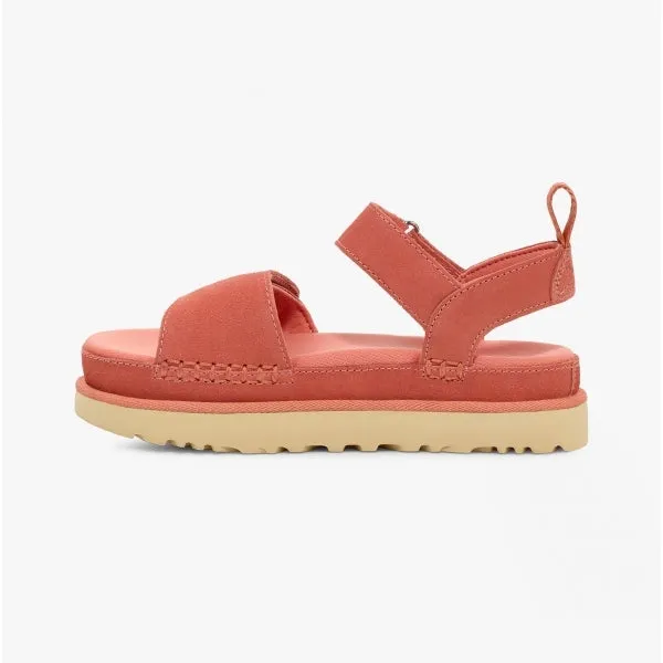 GOLDENSTAR Ladies Suede Platform Sandals Clay Pot