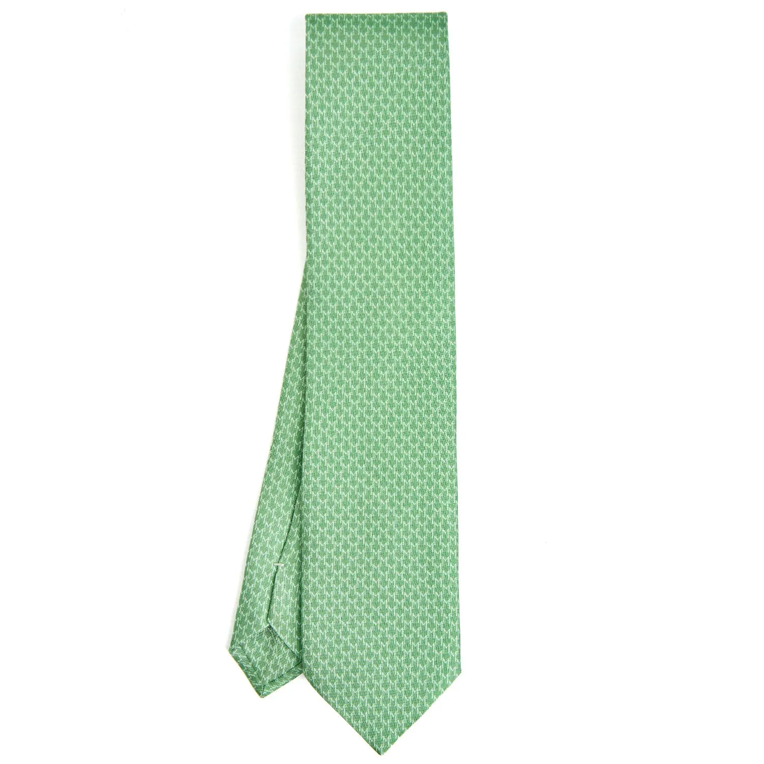 GREEN SARTORIAL CLASSIC SILK TIE