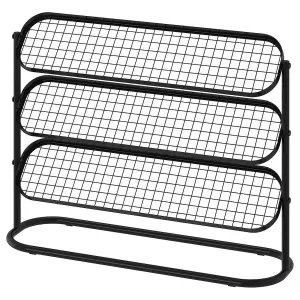 IKEA ÄLGANÄS Shoe rack, black, 76x24x59 cm (29 7/8x9 1/2x23 1/4 ")