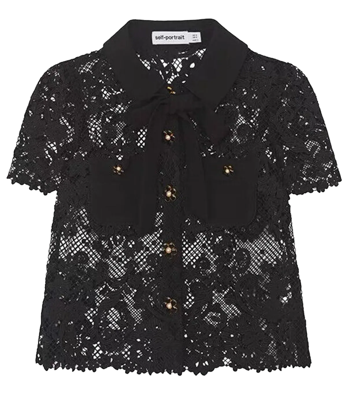 Lace Top in Black