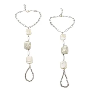 Leora Boho Pearl Barefoot Sandals