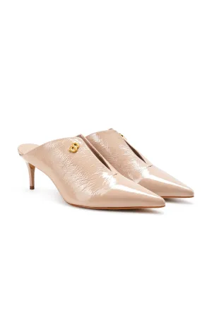 Luna Mules Heels - Porcini
