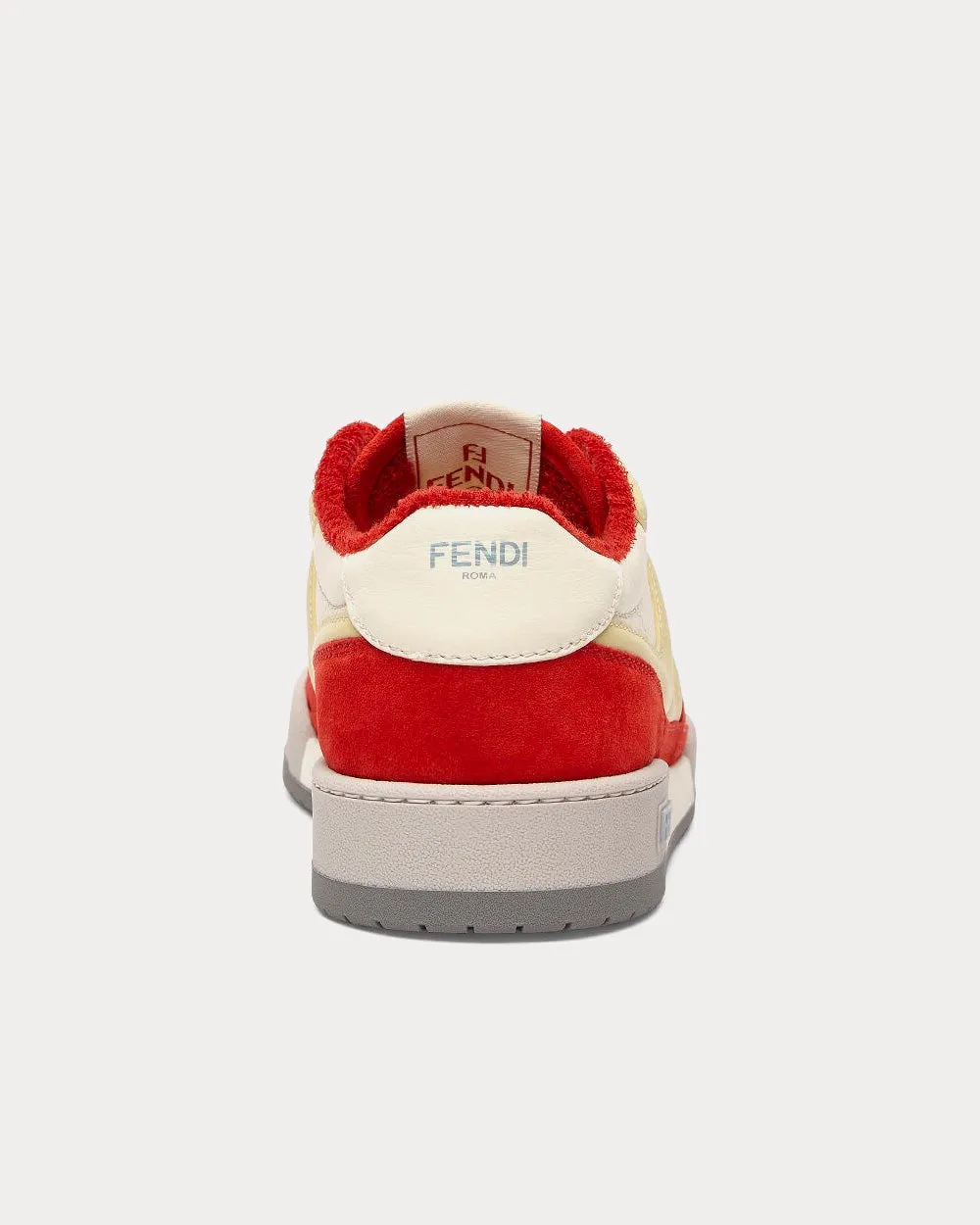 Match Leather Red Low Top Sneakers