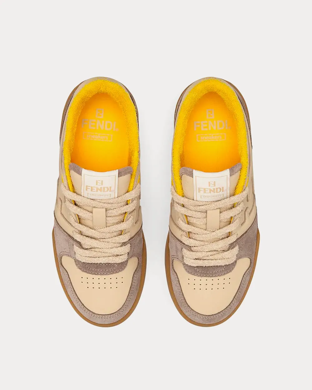 Match Suede Beige Low Top Sneakers