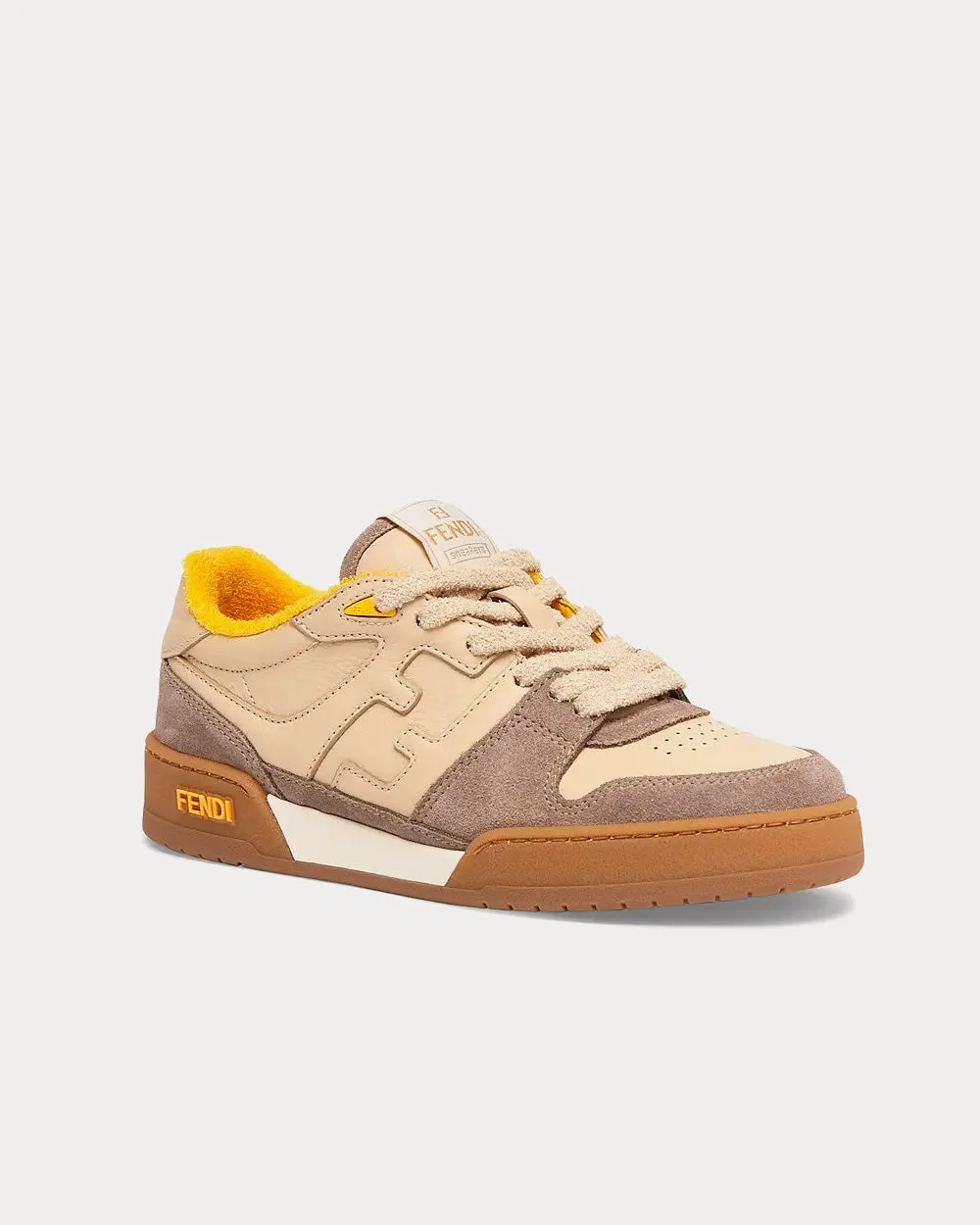 Match Suede Beige Low Top Sneakers