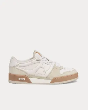 Match Suede White Low Top Sneakers