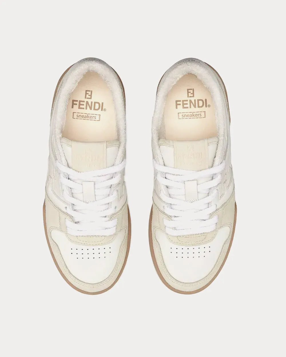 Match Suede White Low Top Sneakers