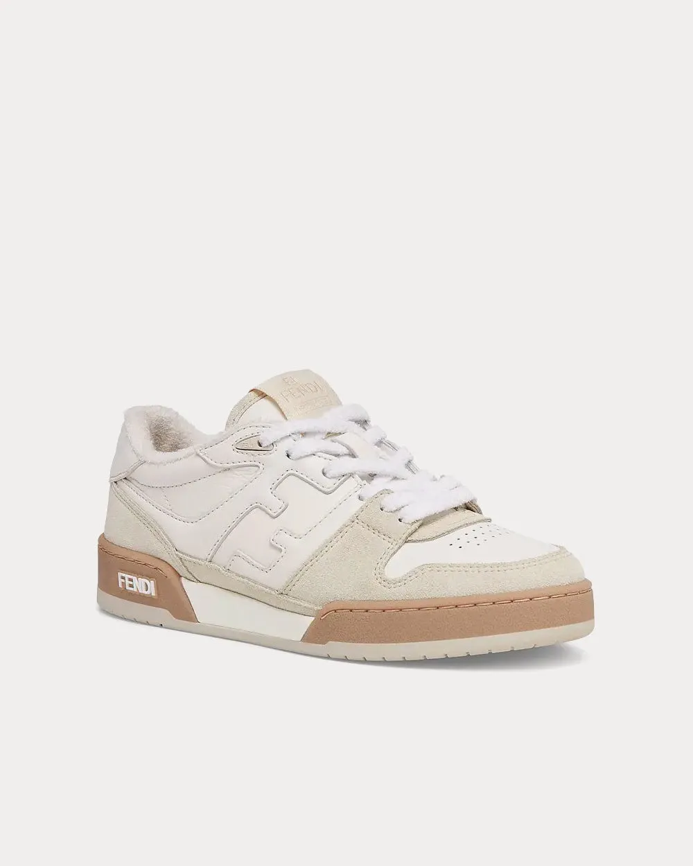 Match Suede White Low Top Sneakers