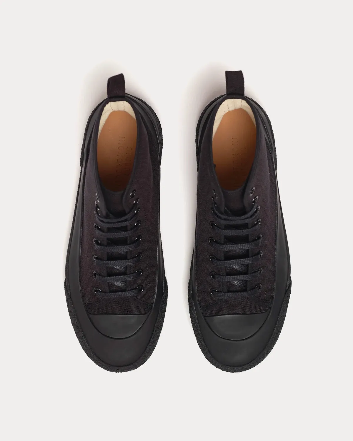 Numbers Canvas Darkest Navy High Top Sneakers