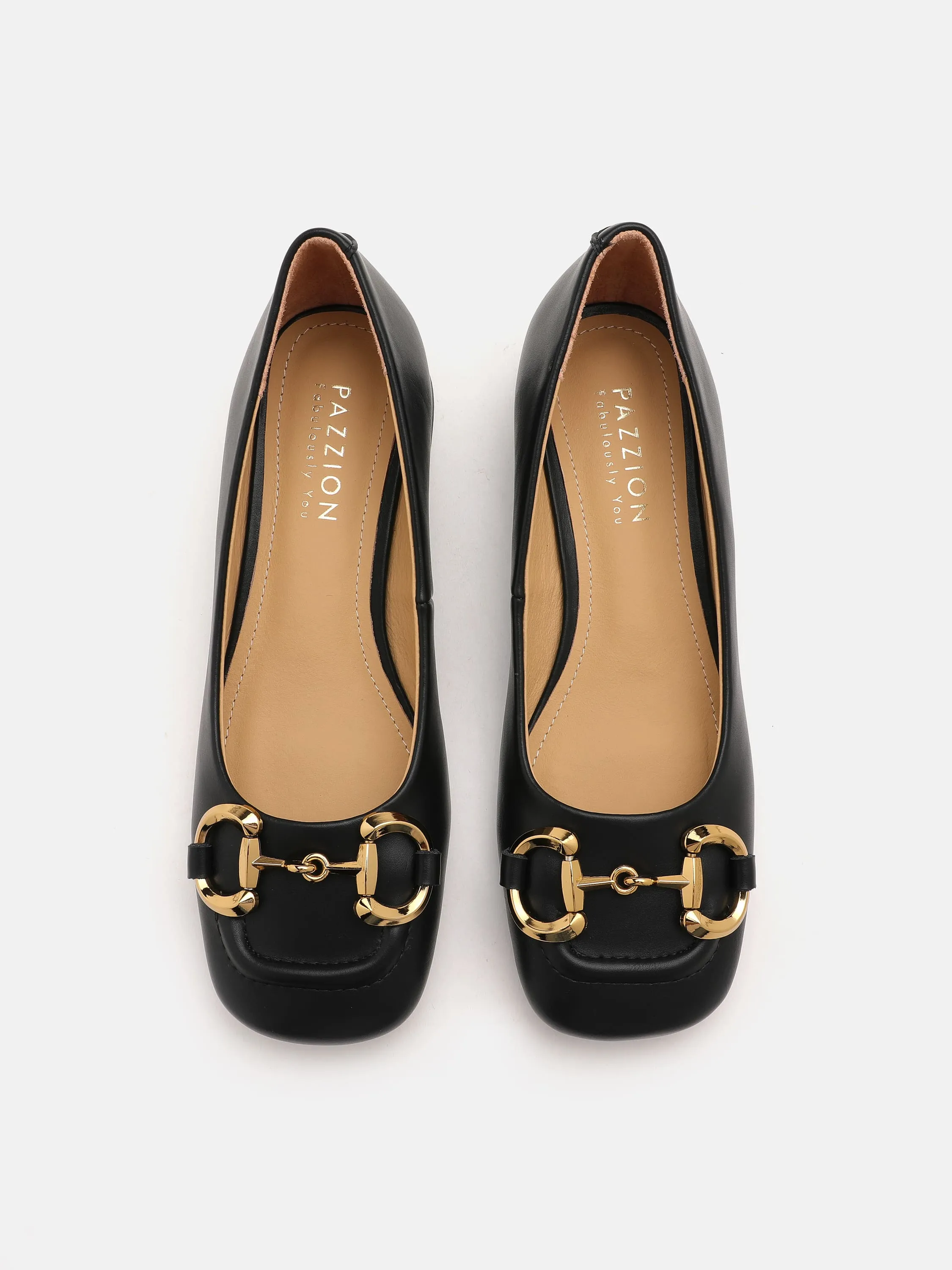 Oli Horsebit Low Block Heels