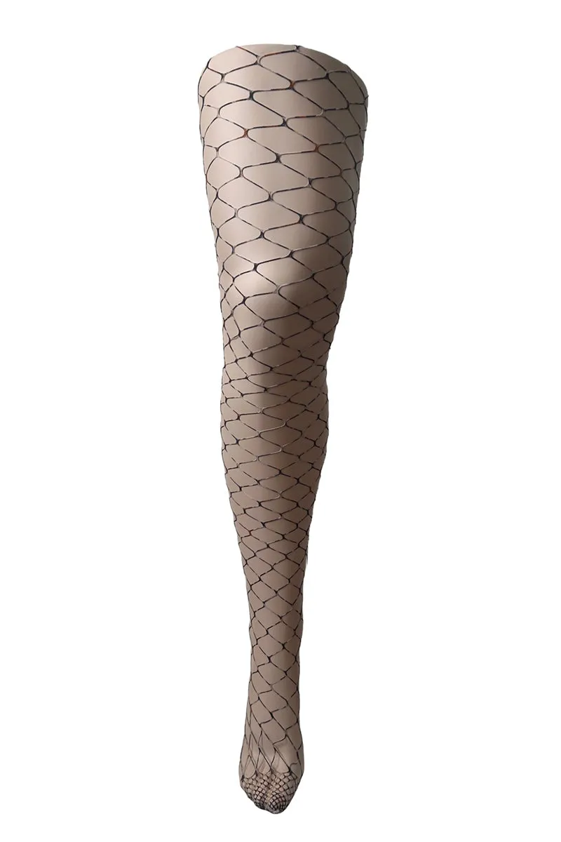 Pamela Mann Plus Size Extra Large Net Leopard Print Tights