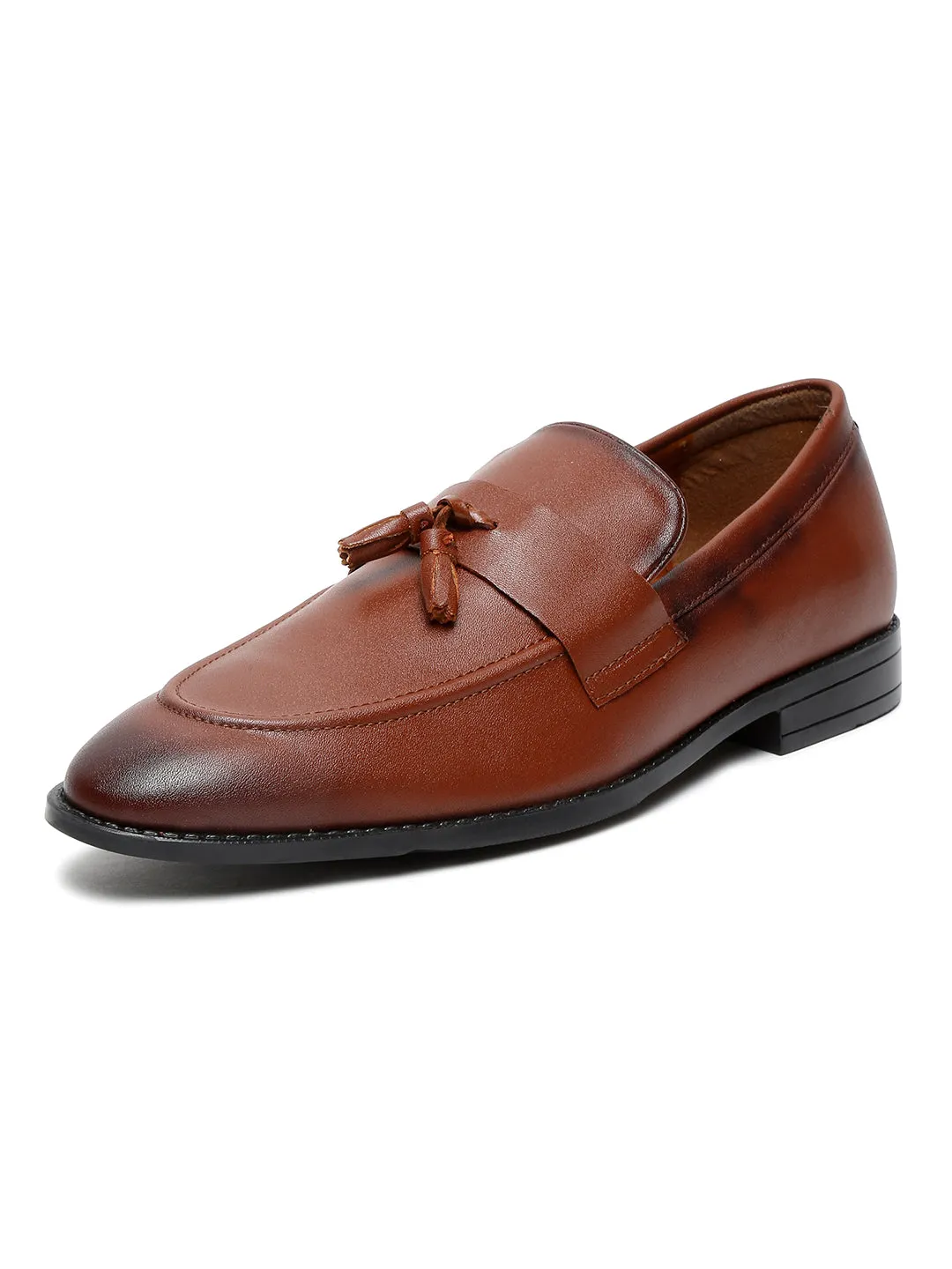 Russet Tan Tassel Style Comfortable Moccasins for Men