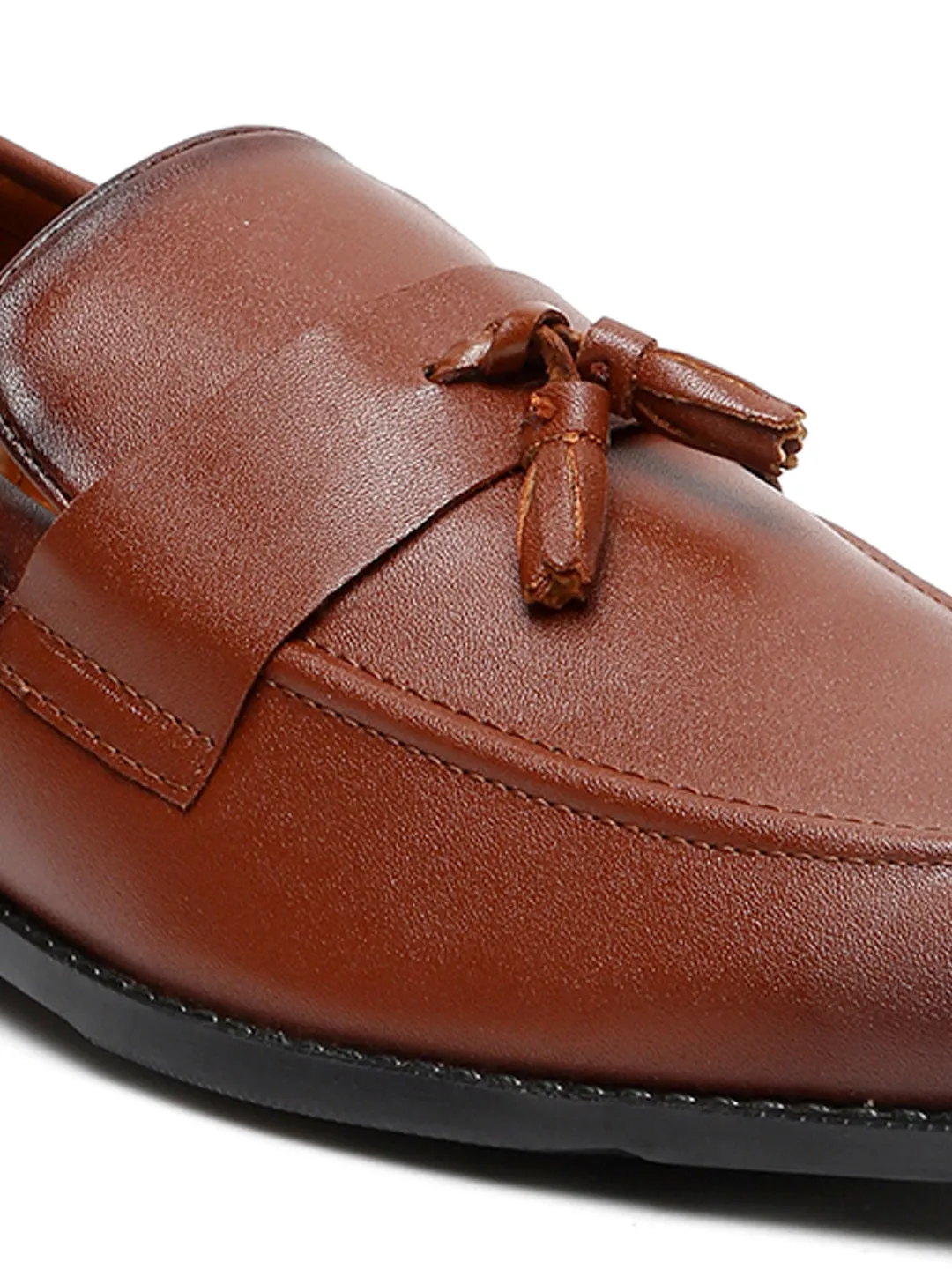 Russet Tan Tassel Style Comfortable Moccasins for Men