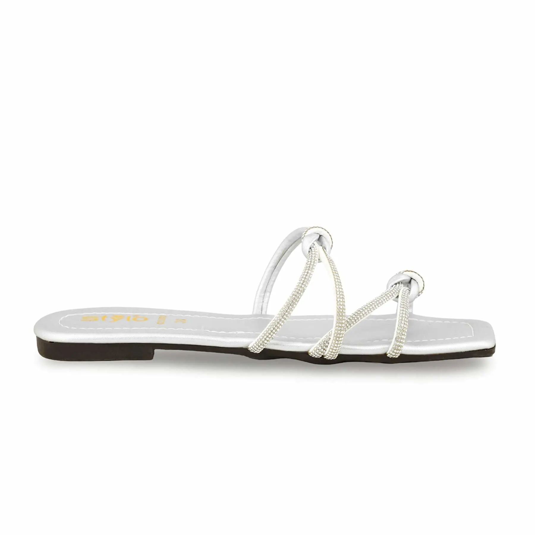 Silver Casual Slipper CL1933
