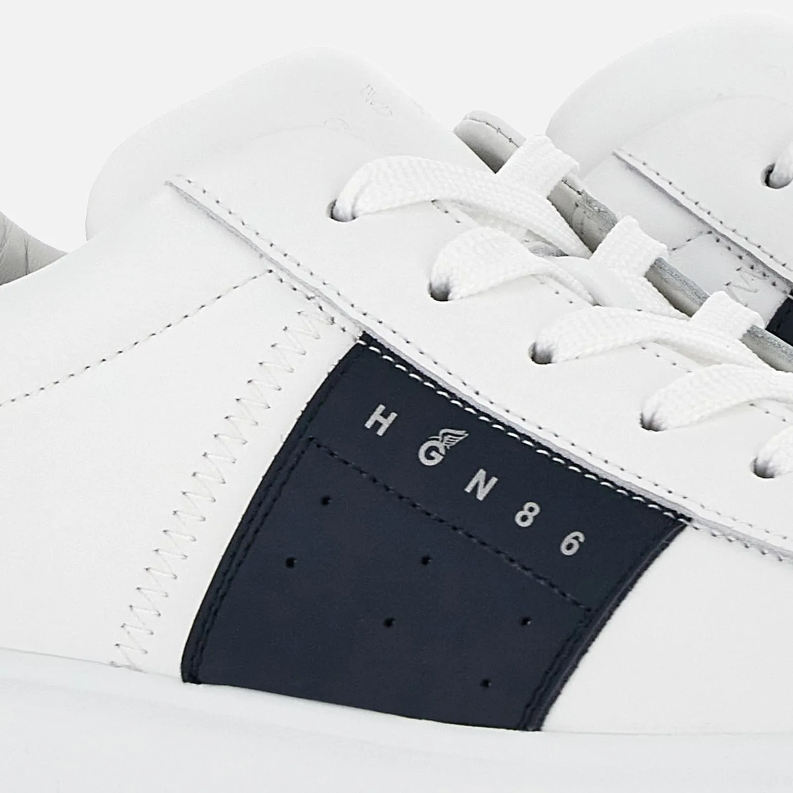 Sneakers Hogan H-Stripes Blanc Bleu