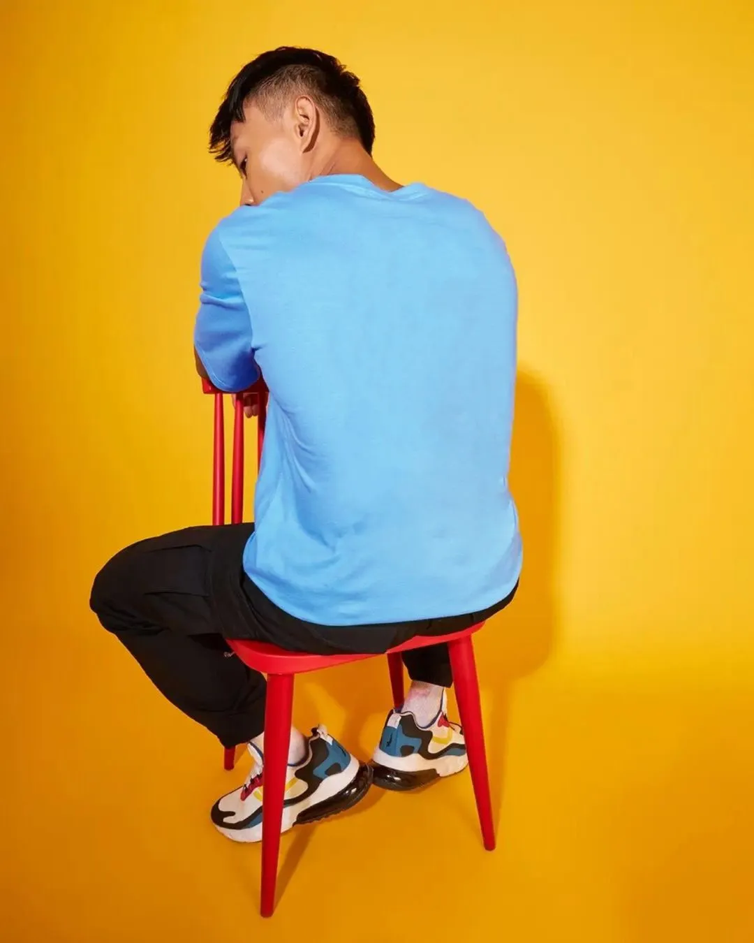 Solid Sky Blue Oversize T-shirt