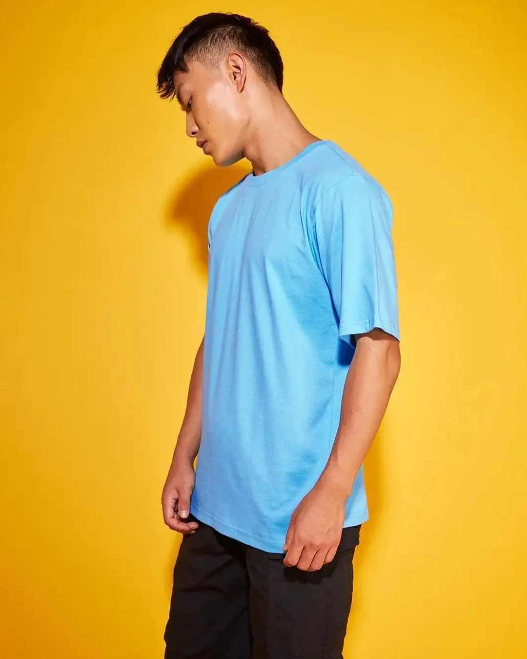 Solid Sky Blue Oversize T-shirt