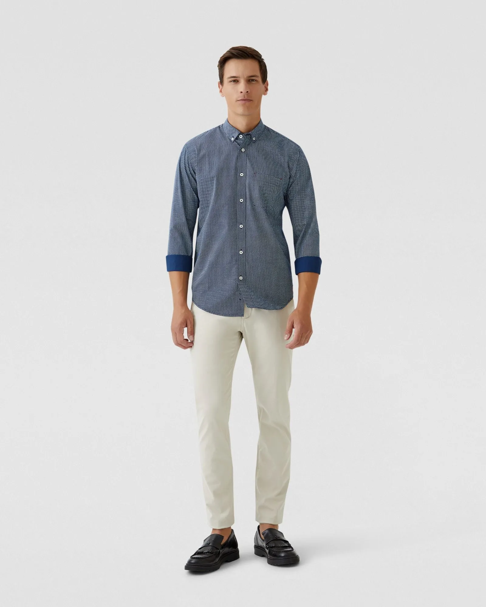 Stratton Printed Cotton Shirt