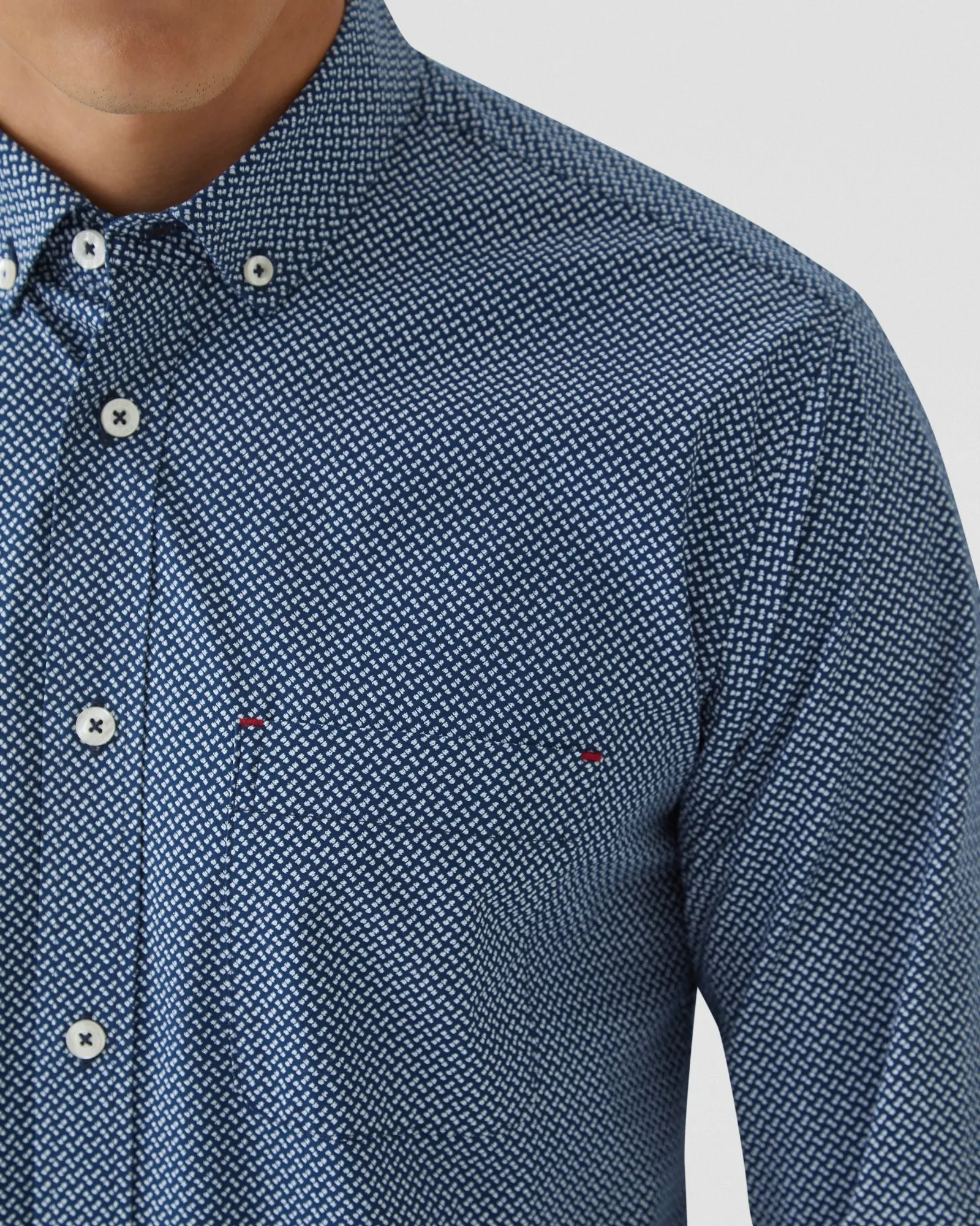 Stratton Printed Cotton Shirt