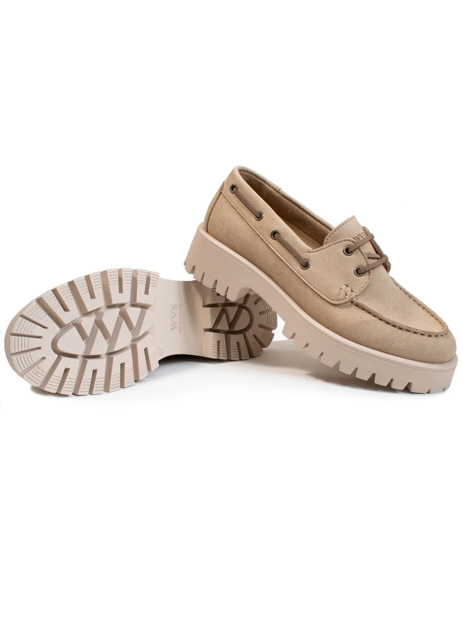 Track Sole Moccasins