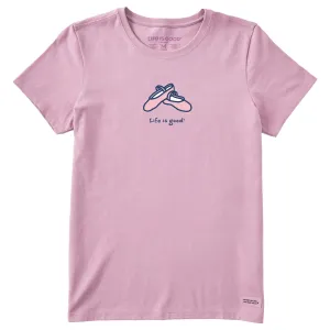 Women's Ballet Slippers Short Sleeve Crusher Tee