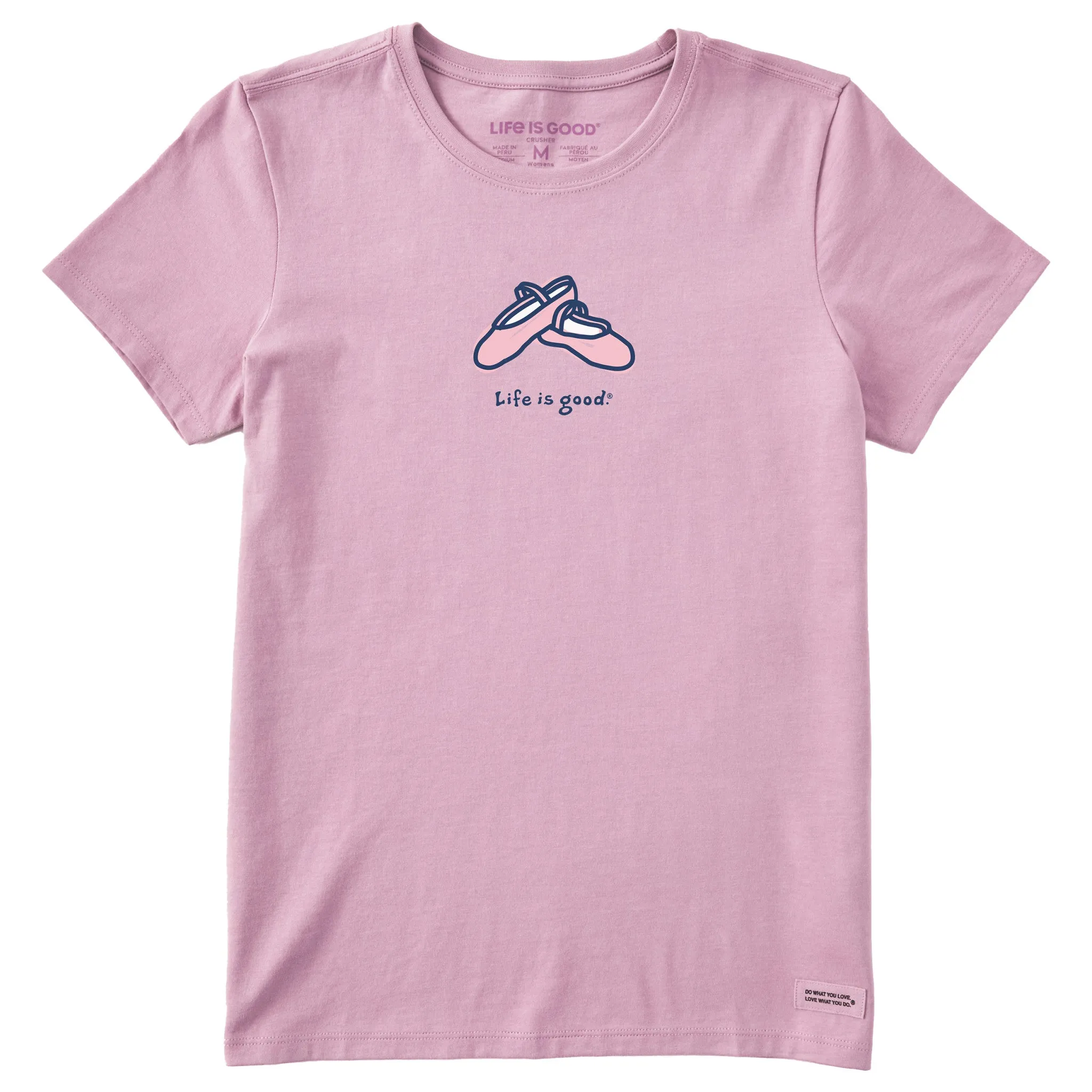 Women's Ballet Slippers Short Sleeve Crusher Tee